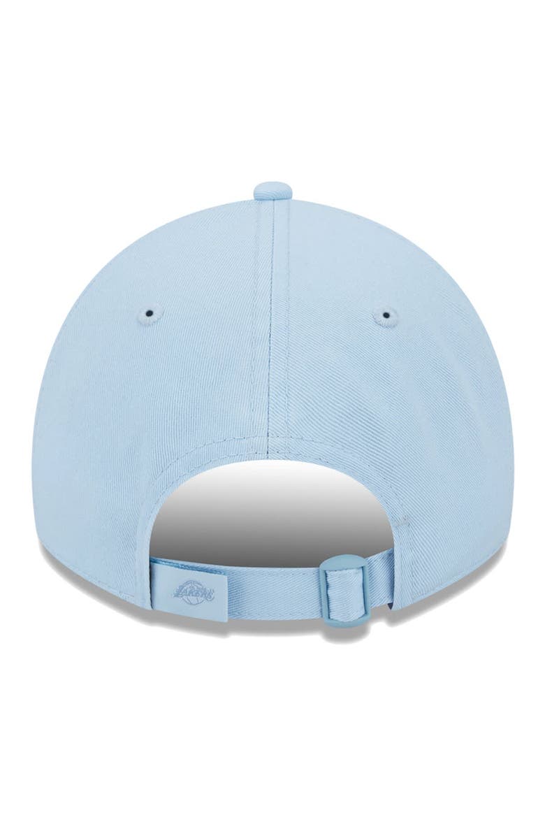 New Era Women's New Era Light Blue Los Angeles Lakers Colorpack Tonal 9TWENTY Adjustable Hat, Alternate, color,