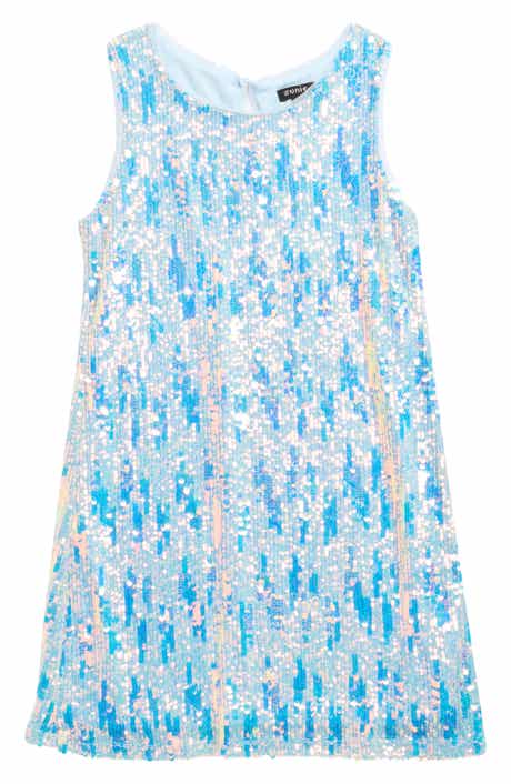Zunie Kids' Sleeveless Sequin Shift Dress