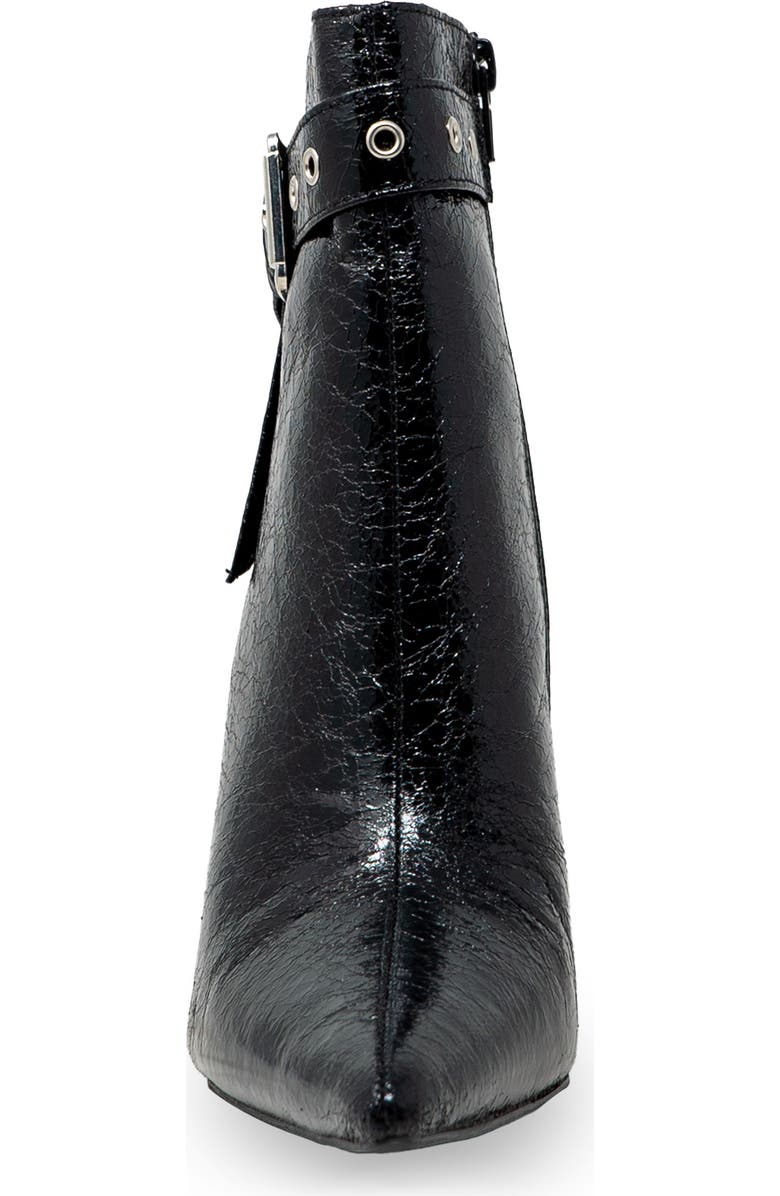 CHASE AND CHLOE Grommet Buckle Pointed Toe Bootie, Alternate, color,