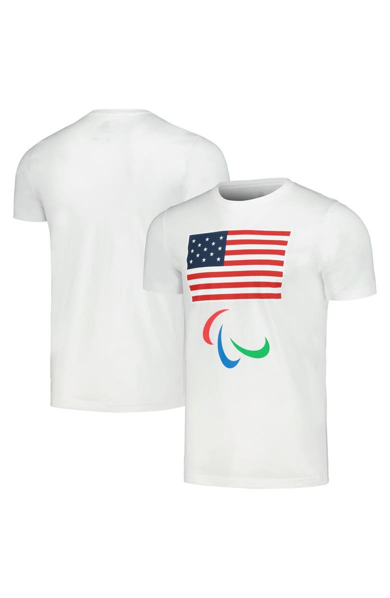 Outerstuff Men's U.S. Paralympics White Flag T-Shirt, Main, color, White