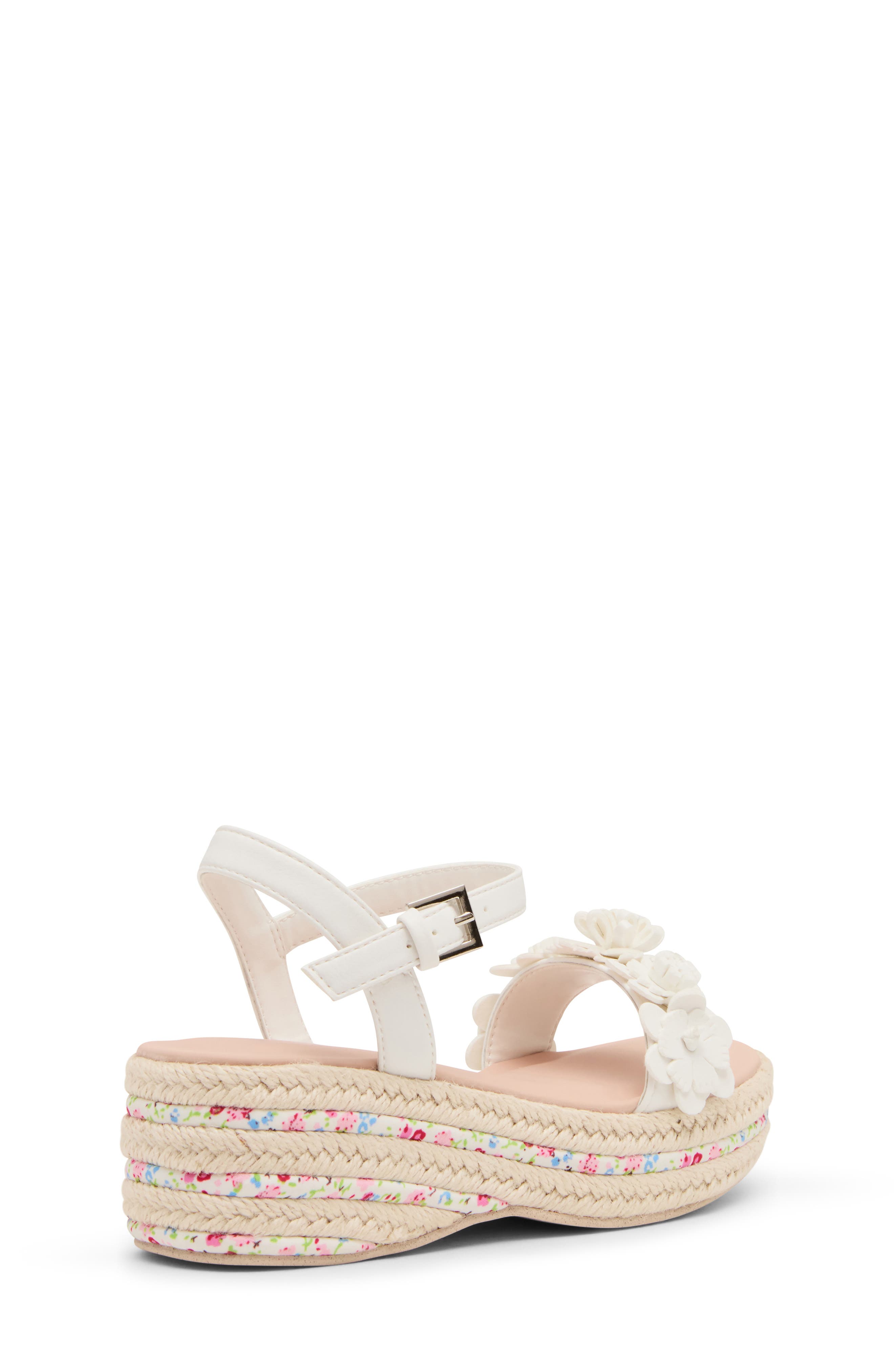 Steve Madden Kids' Dori Ankle Strap Sandal, Alternate, color, White