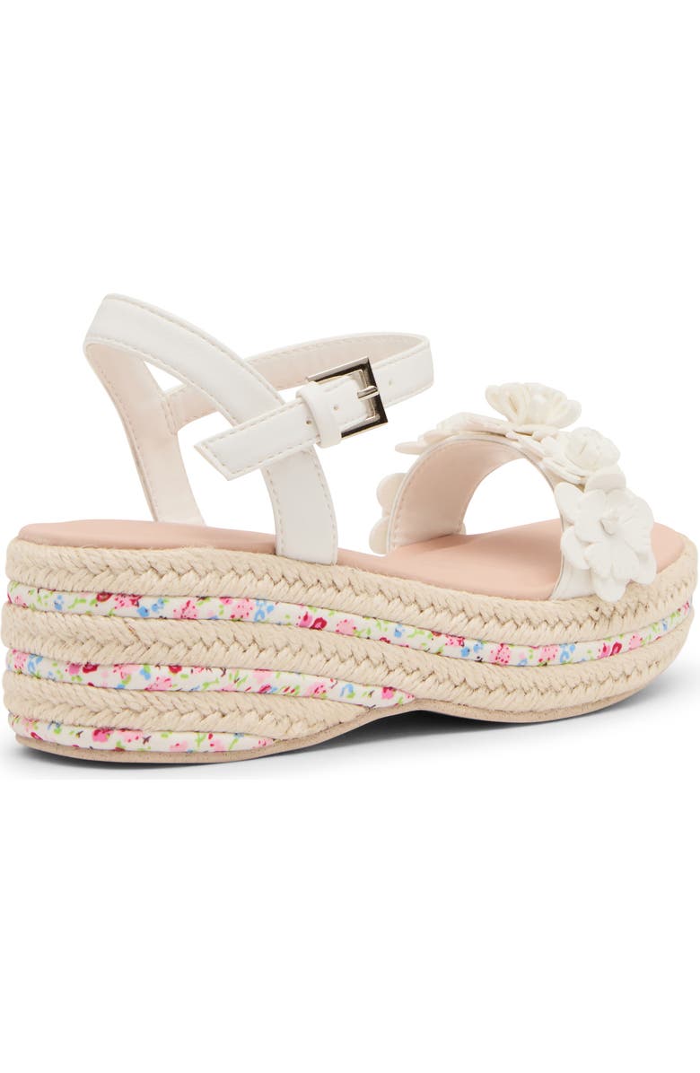 Steve Madden Kids' Dori Ankle Strap Sandal, Alternate, color, White