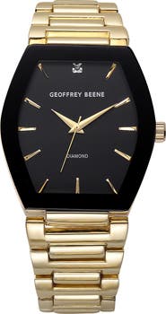 GEOFFREY BEENE Gen Diamond Bracelet Watch, 42mm