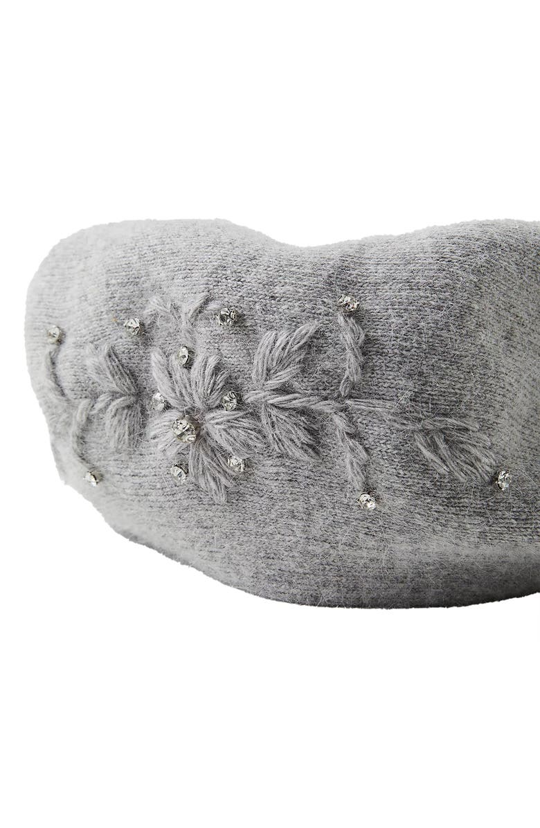 SAACHI Faux Pearl Embellished Beret, Alternate, color,