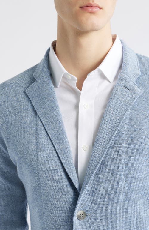 Emanuel Berg Premium Merino Wool Swacket Sport Coat In Bright Blue