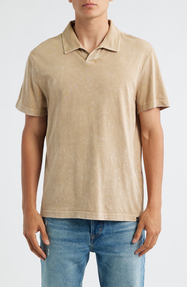 Threads 4 Thought Jared Mineral Wash Cotton Polo, Main, color, Chai
