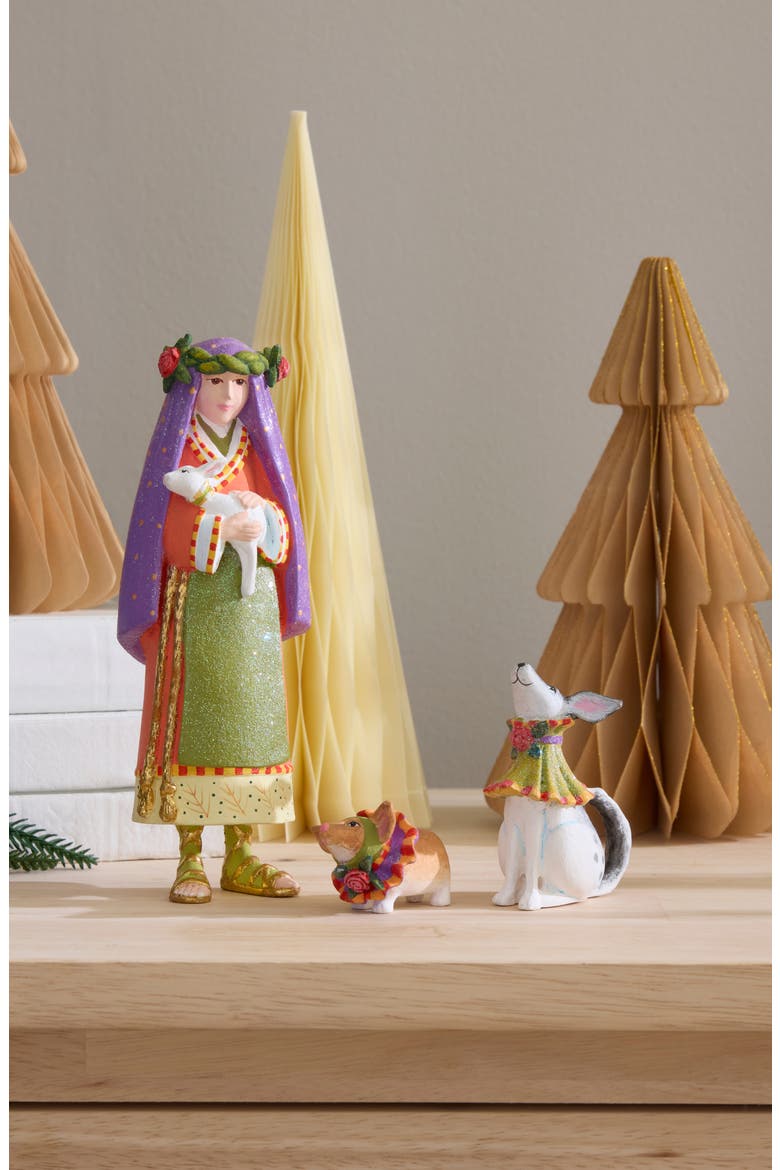 Patience Brewster Nativity Shepherdess Set of 3, Alternate, color, MULTI