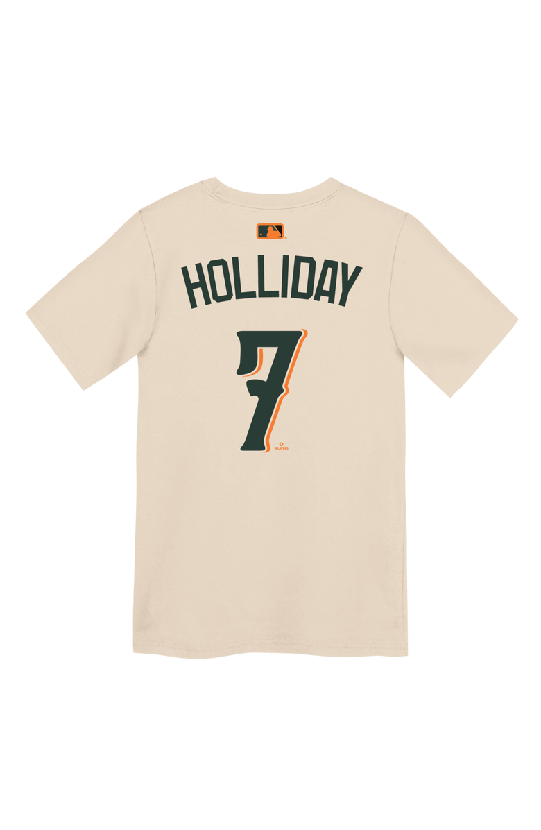 Nike Preschool Nike Jackson Holliday Cream Baltimore Orioles 2026 City Connect Name & Number T-Shirt, Alternate, color, Cream