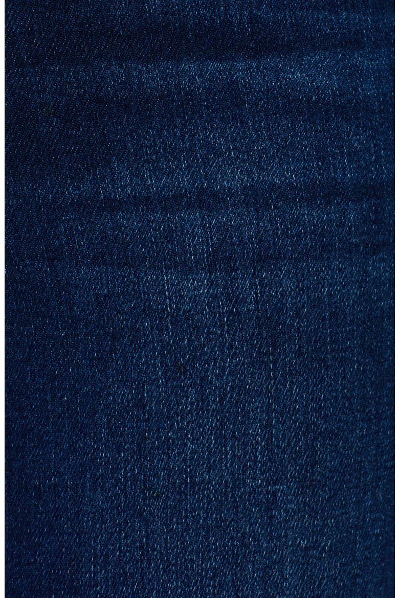High Waist Slit Flare Jeans, Alternate, color, DARK BLUE WASH