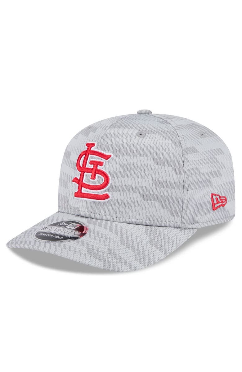 New Era Men's New Era Gray St. Louis Cardinals 2025 MLB Clubhouse 9SEVENTY Stretch-Snap Hat, Alternate, color, 
