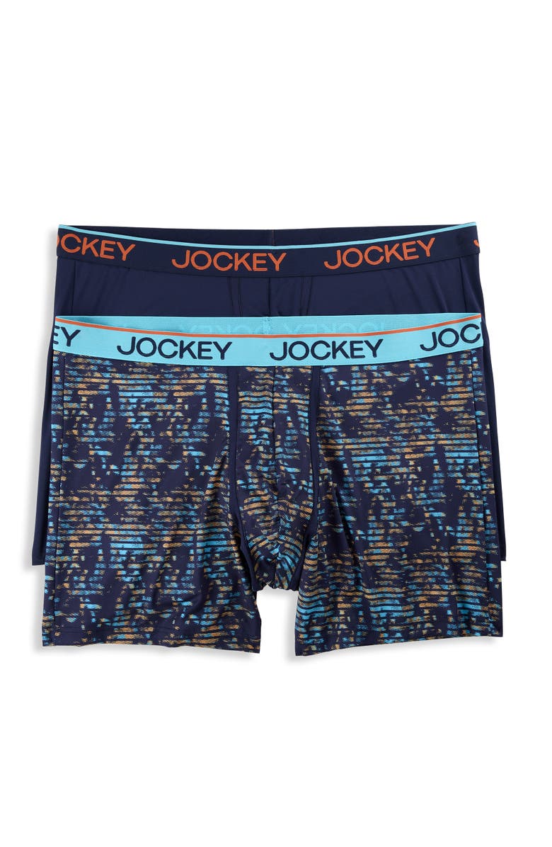 Jockey Big & Tall 2-pk Chafe-Proof Micro Boxer Briefs V1, Main, color, Light Trails