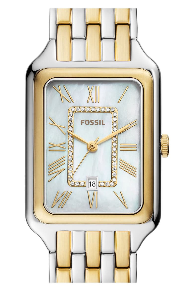 Raquel Bracelet Watch, 26mm x 32mm, Alternate, color, TWO TONE