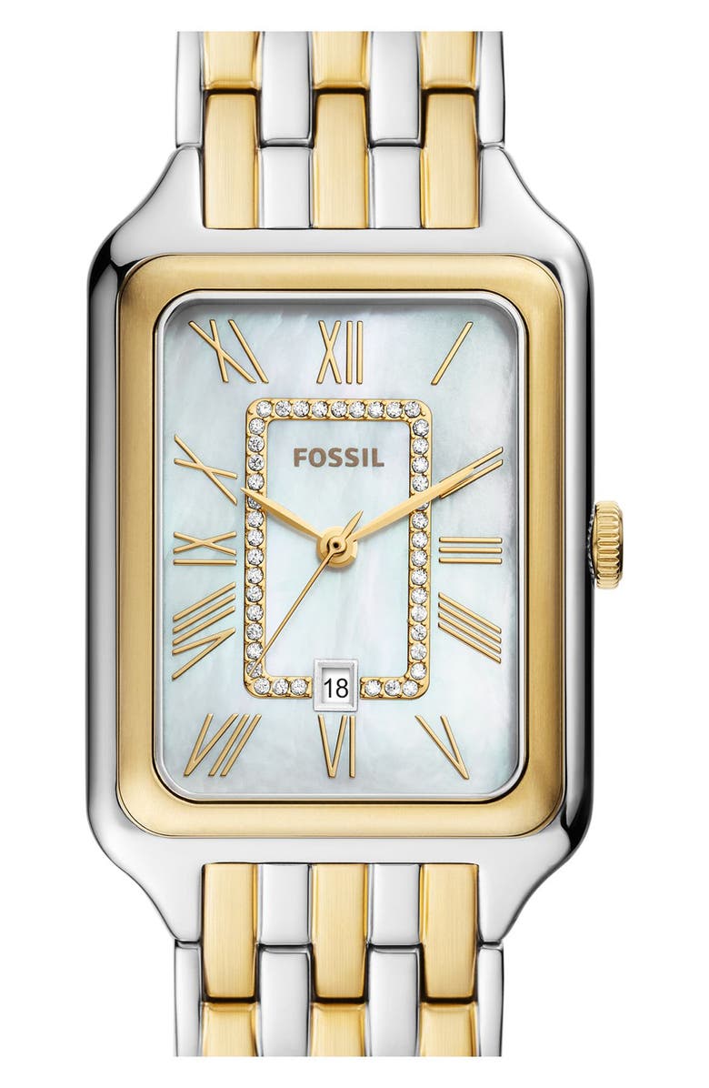 Fossil Raquel Bracelet Watch, 26mm x 32mm, Alternate, color, Two Tone