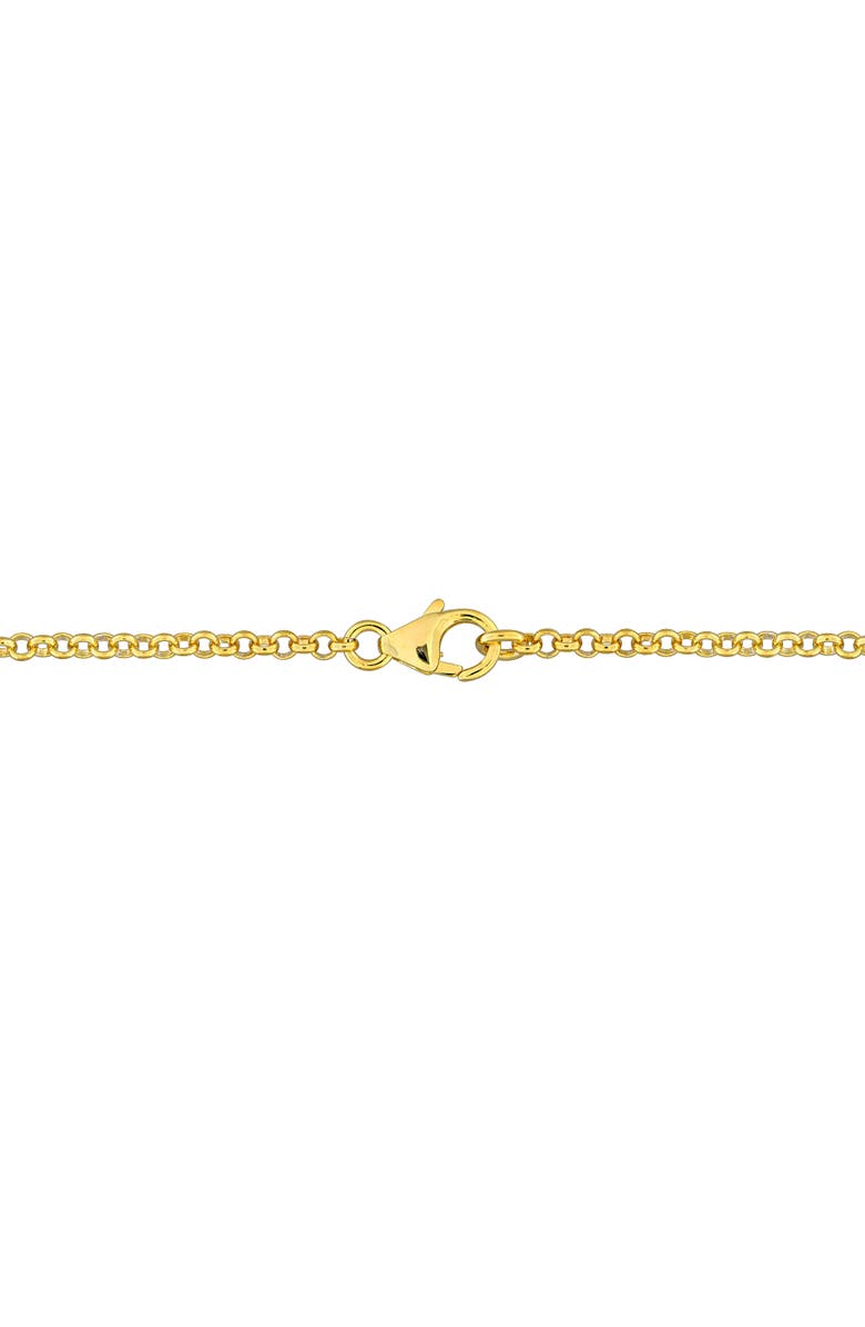 Julianna B. Cubic Zirconia By The Yard Station Necklace, Alternate, color, Yellow-Plated