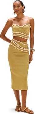 PatBO Jade Knit Embroidered Top Gr