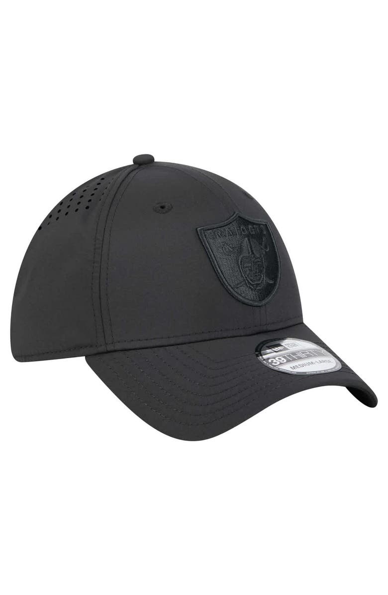 New Era Men's New Era Black Las Vegas Raiders Hydro 39THIRTY Flex Hat, Alternate, color, 