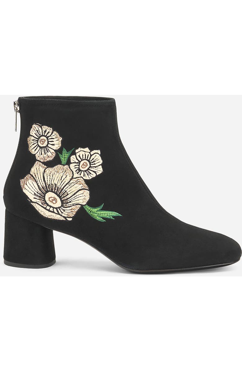 AGL OBU AGL X OBSERVED BY US Heeled Velour Bootie, Main, color, Black