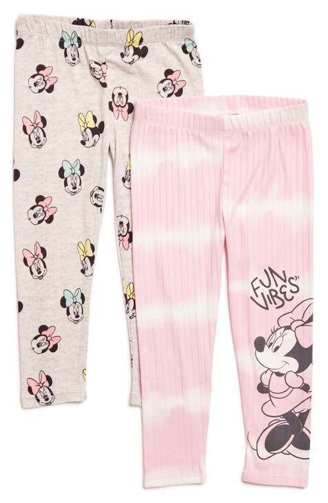 Kids' 2-Pack Assorted Minnie Mouse Leggings (Toddler & Little Kid)