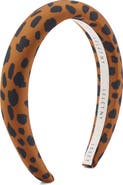 LELET NY Greer Leopard Padded Silk Headband