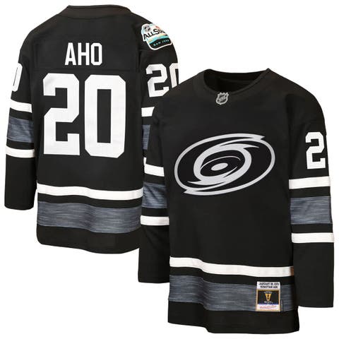 Youth Mitchell & Ness Sebastian Aho Black Carolina Hurricanes 2019 All-Star Game Power Play Jersey