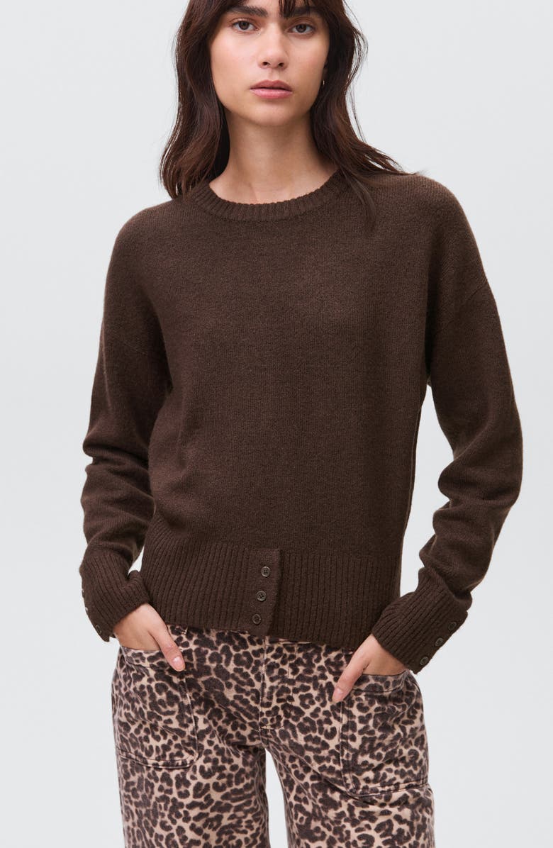 MANGO TEEN Leopard Print Patch Pocket Wide Leg Jeans, Alternate, color, Ecru