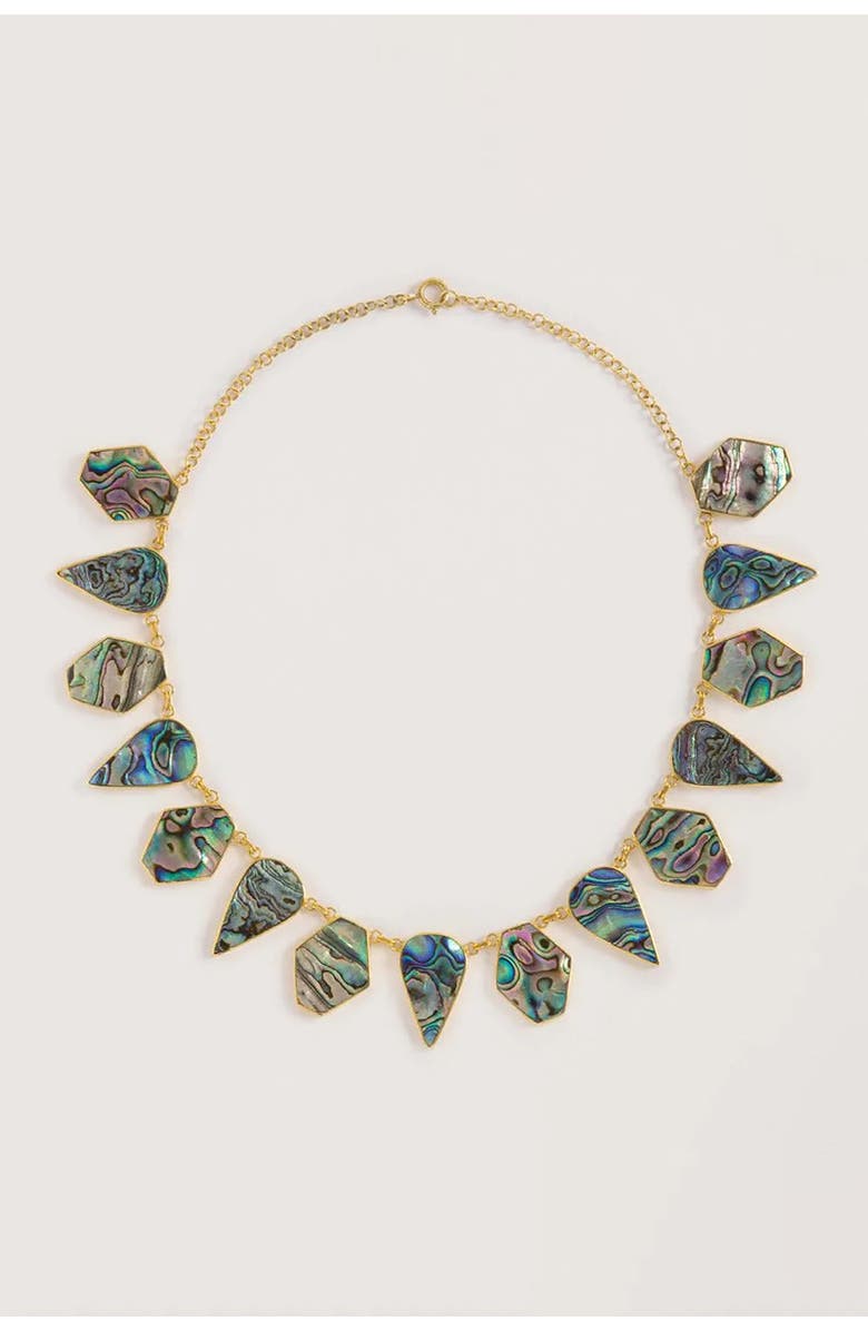 Freya Rose Warrioress Paua Necklace, Alternate, color, Green