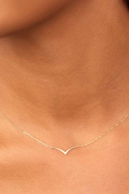 Oradina 14k Yellow Gold Fly High Pendant Necklace In Gold