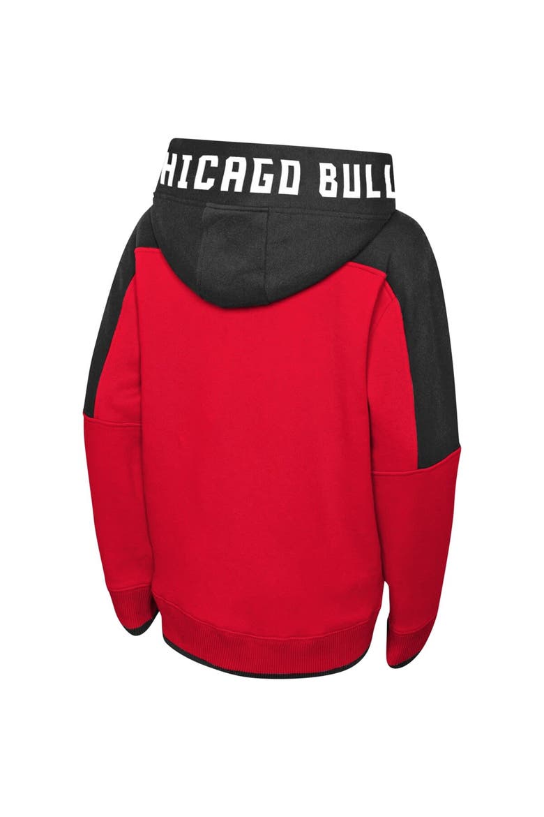 Preschool Red Chicago Bulls Post-Up Full-Zip Hoodie, Alternate, color, Red