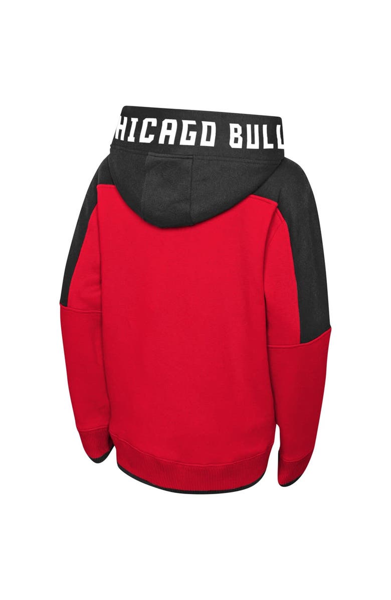 Outerstuff Preschool Red Chicago Bulls Post-Up Full-Zip Hoodie, Alternate, color, Red