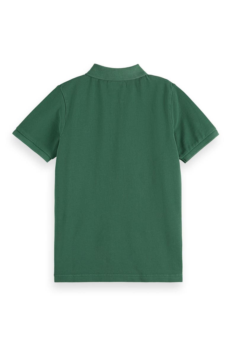 Kids' Cotton Piqué Polo, Alternate, color, BENCH GREEN