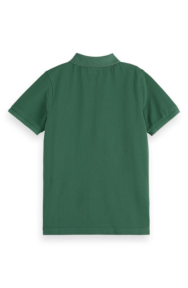 Scotch & Soda Kids' Cotton Piqué Polo, Alternate, color, Bench Green