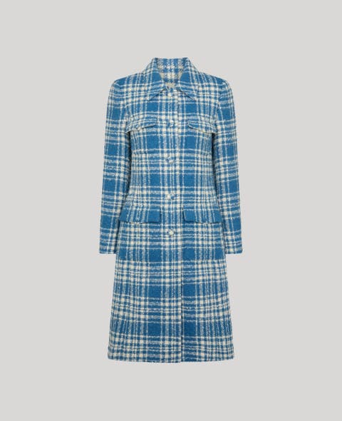 The Lady Check Wool Coat