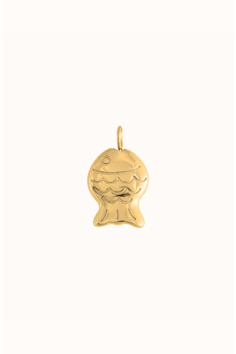 Clio Fish Charm, Main, color, Gold