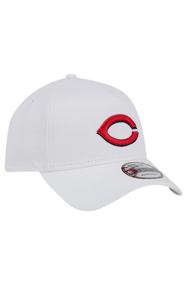 New Era Men's New Era White Cincinnati Reds TC A-Frame 9FORTY Adjustable Hat, Alternate, color, White