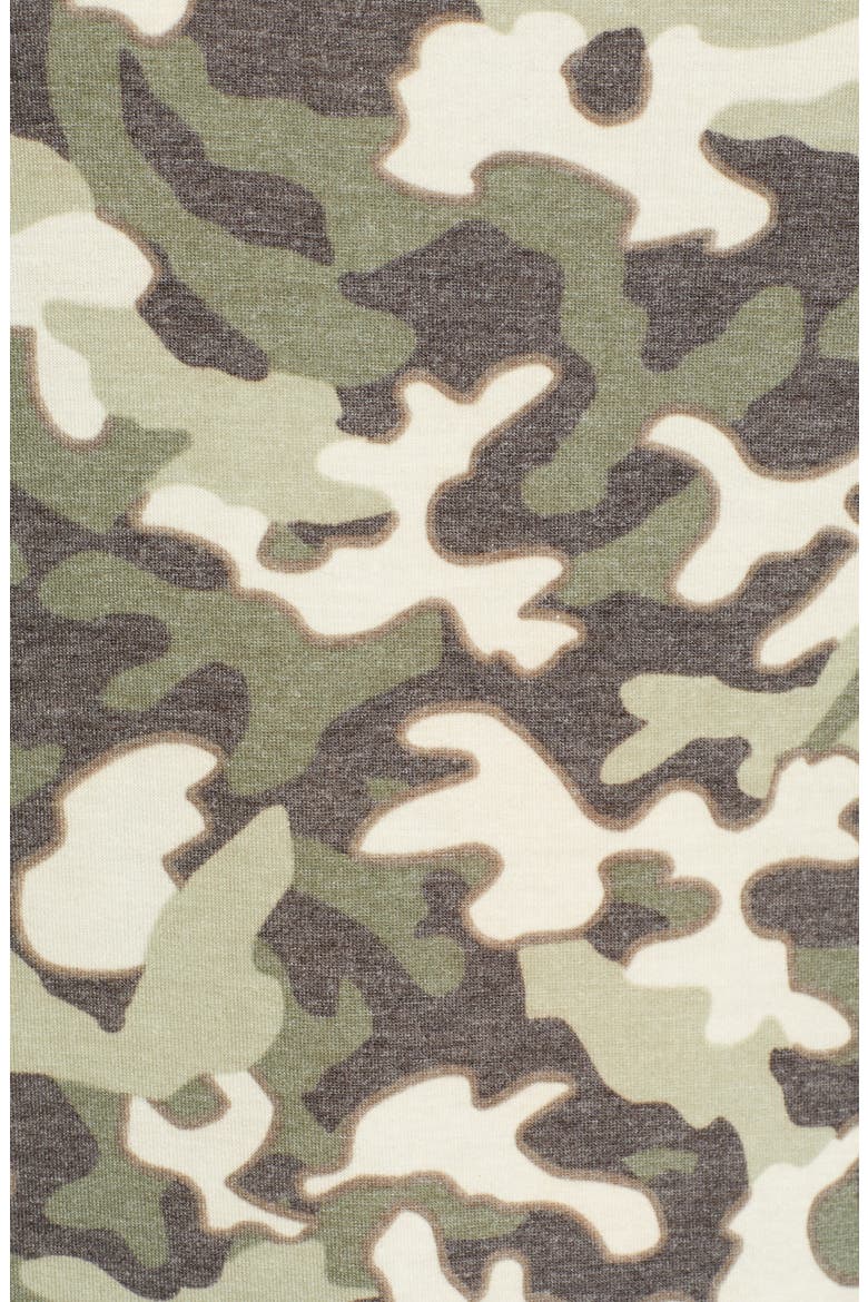 Floral Print Sweatshirt, Alternate, color, GREEN CAMO PRINT