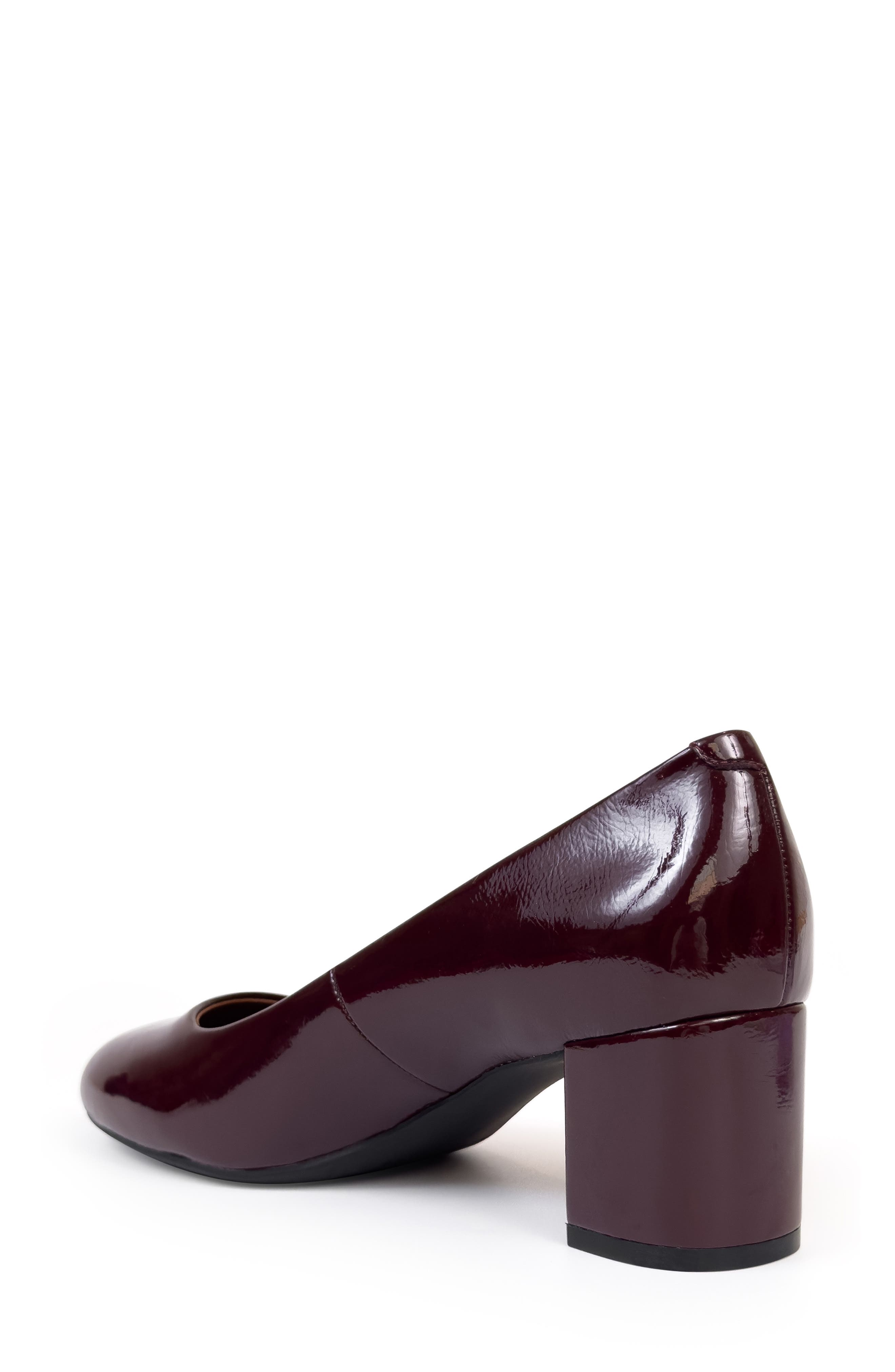 Faux Leather Pump, Alternate, color, MERLOT