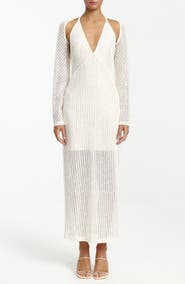 Significant Other Zenith Cutout Long Sleeve Knit Maxi Dress