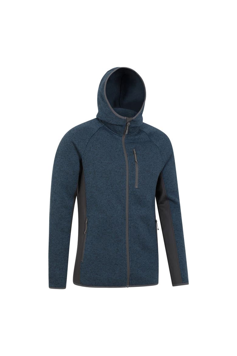 Treston Fleece Hooded Hoodie, Alternate, color, Navy