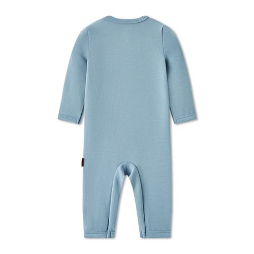Milkbarn Brushed Zipper Pajama In Gray
