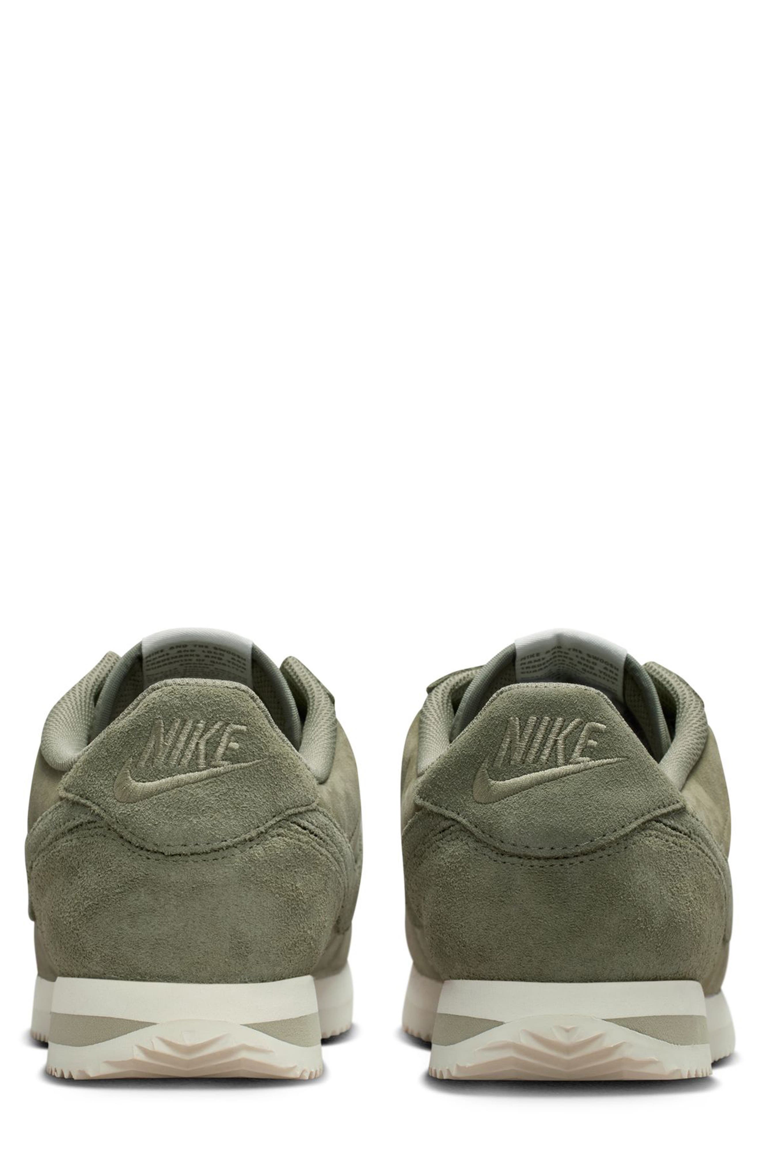 Nike Cortez Premium Sneaker, Alternate, color, 301 Slvrsg/Slvrsg