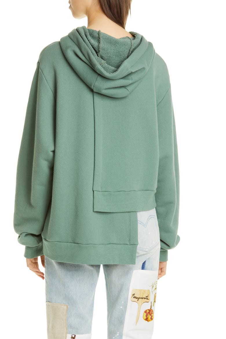 Logo Double Layer Hoodie, Alternate, color, BASIL