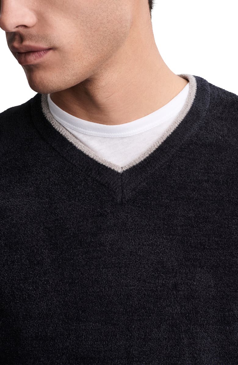 Barefoot Dreams<sup>®</sup> CozyChic Ultra Lite<sup>®</sup> V-Neck Sweater, Alternate, color, Black