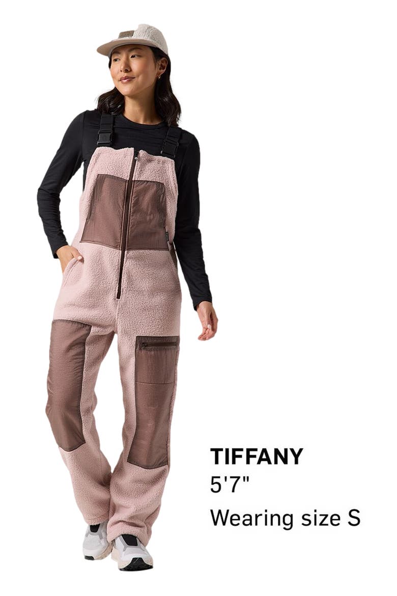 Wander Pile-Fleece Overall - Women's, Alternate, color, Bark