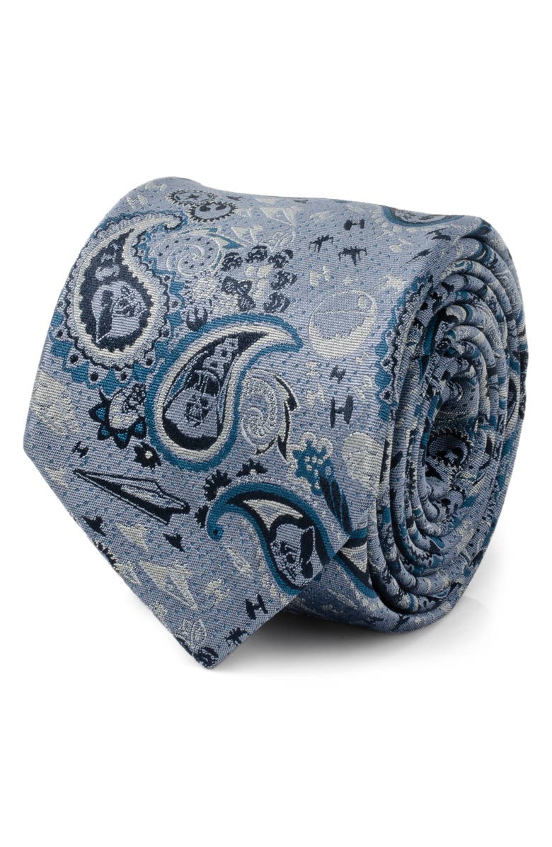 Cufflinks, Inc. x Star Wars<sup>™</sup> Darth Vader Paisley Silk Tie, Alternate, color, Blue