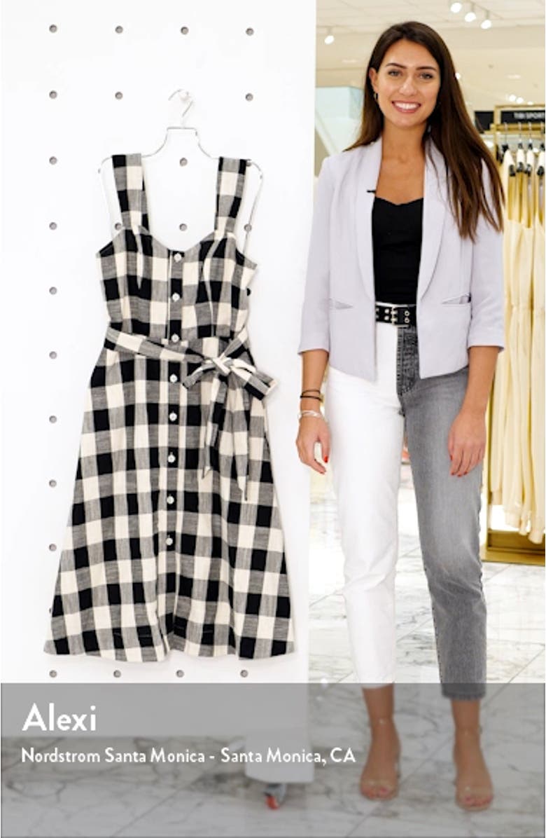 Gingham Cotton Sundress, sales video thumbnail