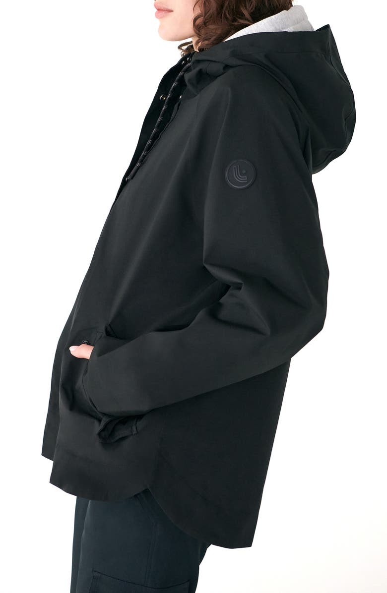 Lole Lachine Oversize Rain Coat, Alternate, color, Black Beauty