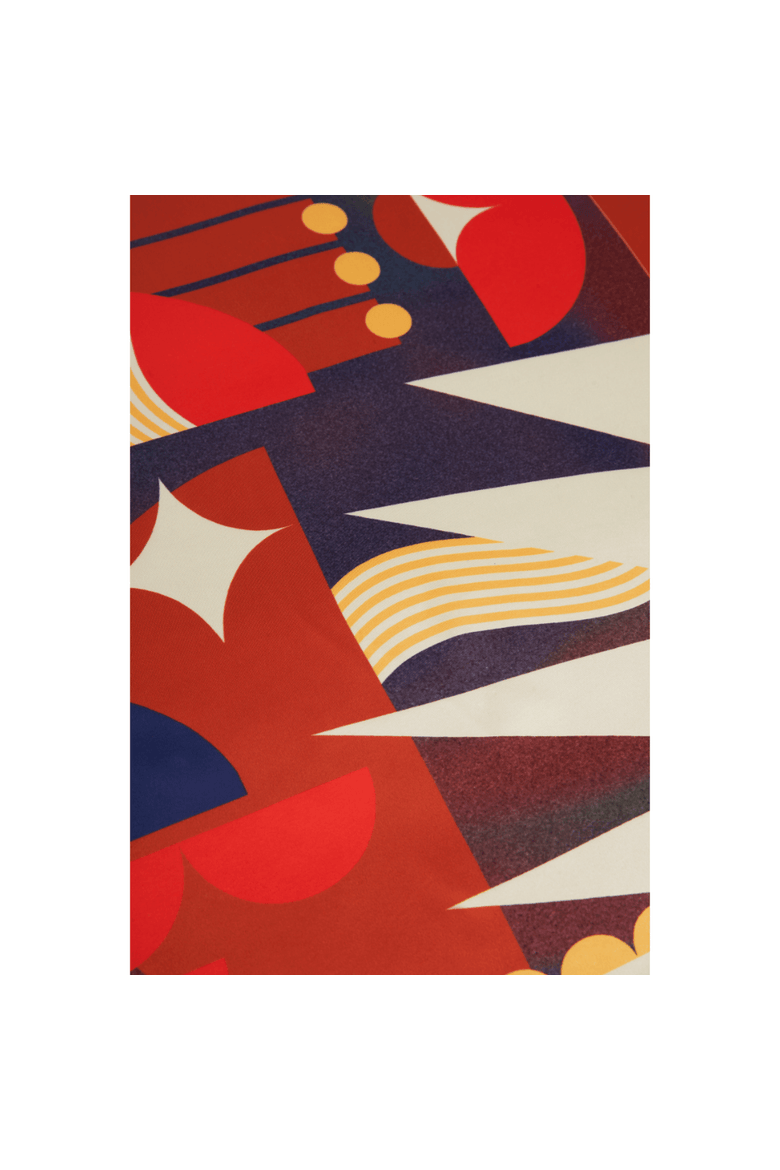 Vision | 28" Mulberry Silk Furoshiki Gift Wrap by Essery Waller, Alternate, color, Red