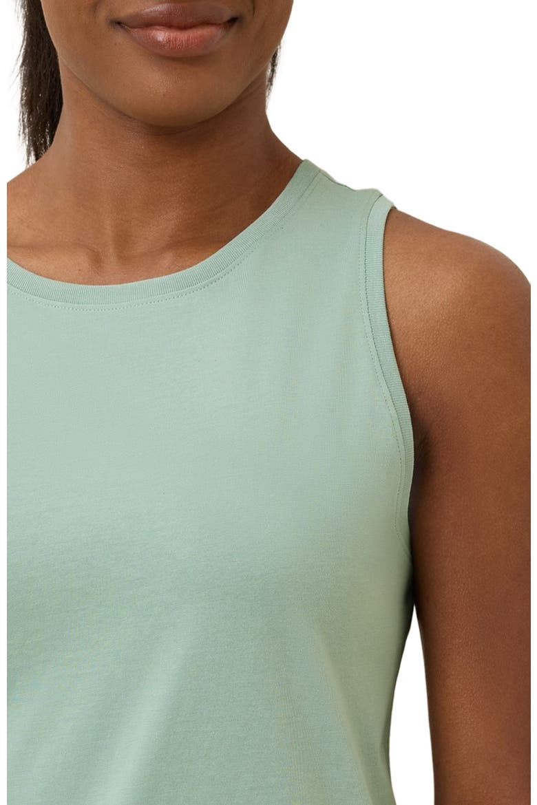 Organic Cotton Softspun High Neck Tank, Alternate, color, Agave Green