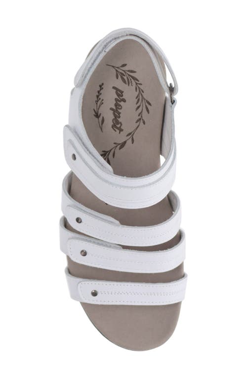 Propét Ainsley Wedge Sandal In White