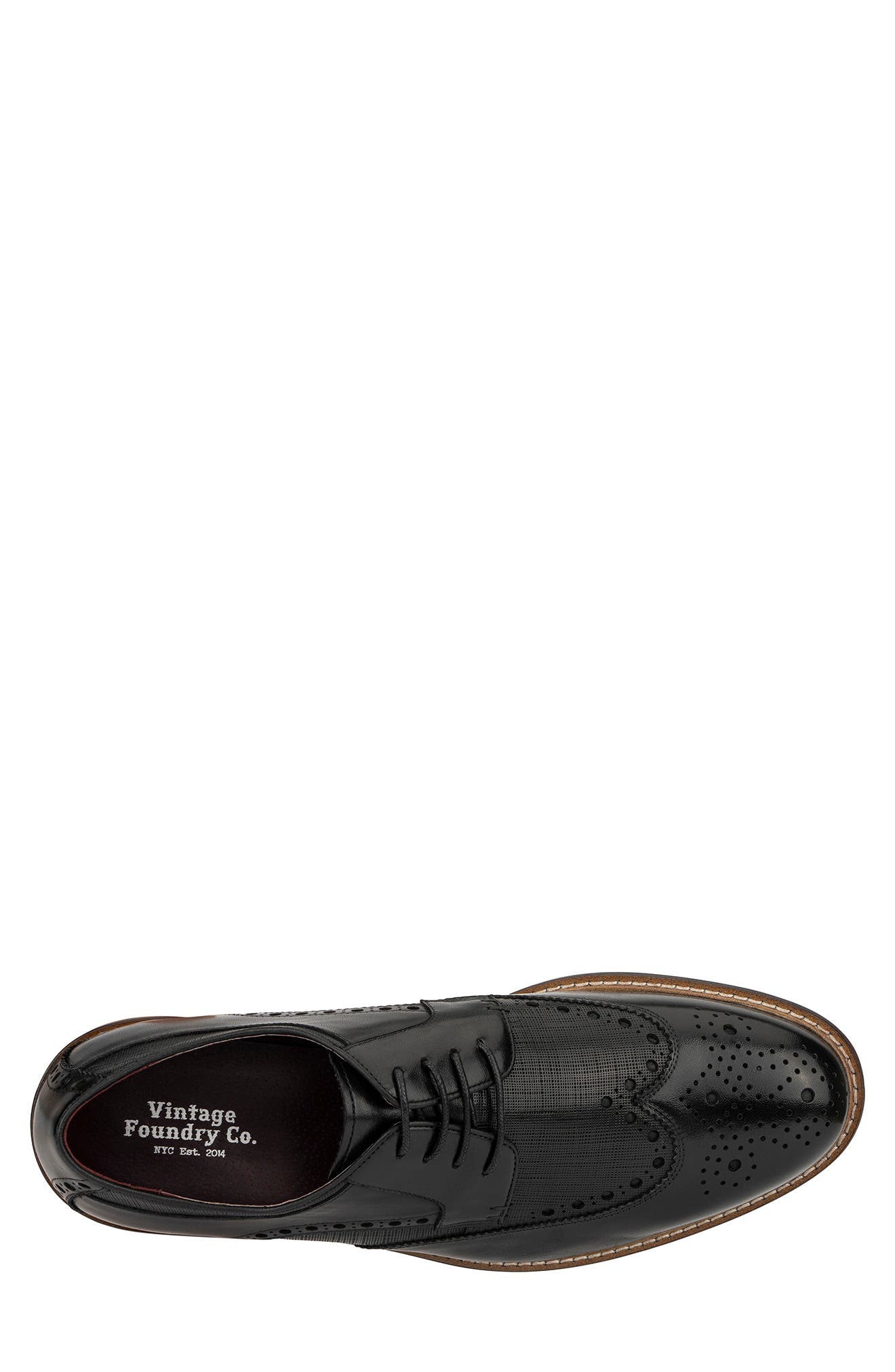 VINTAGE FOUNDRY Phillip Leather Wingtip Derby, Alternate, color, 